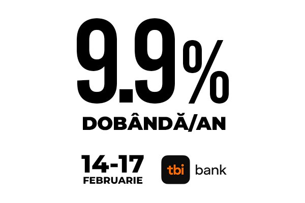 9,9% DOBÂNDĂ. 100% AVENTURĂ