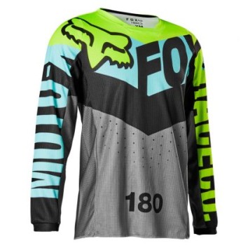 FOX YTH 180 TRICE JERSEY [TEAL]